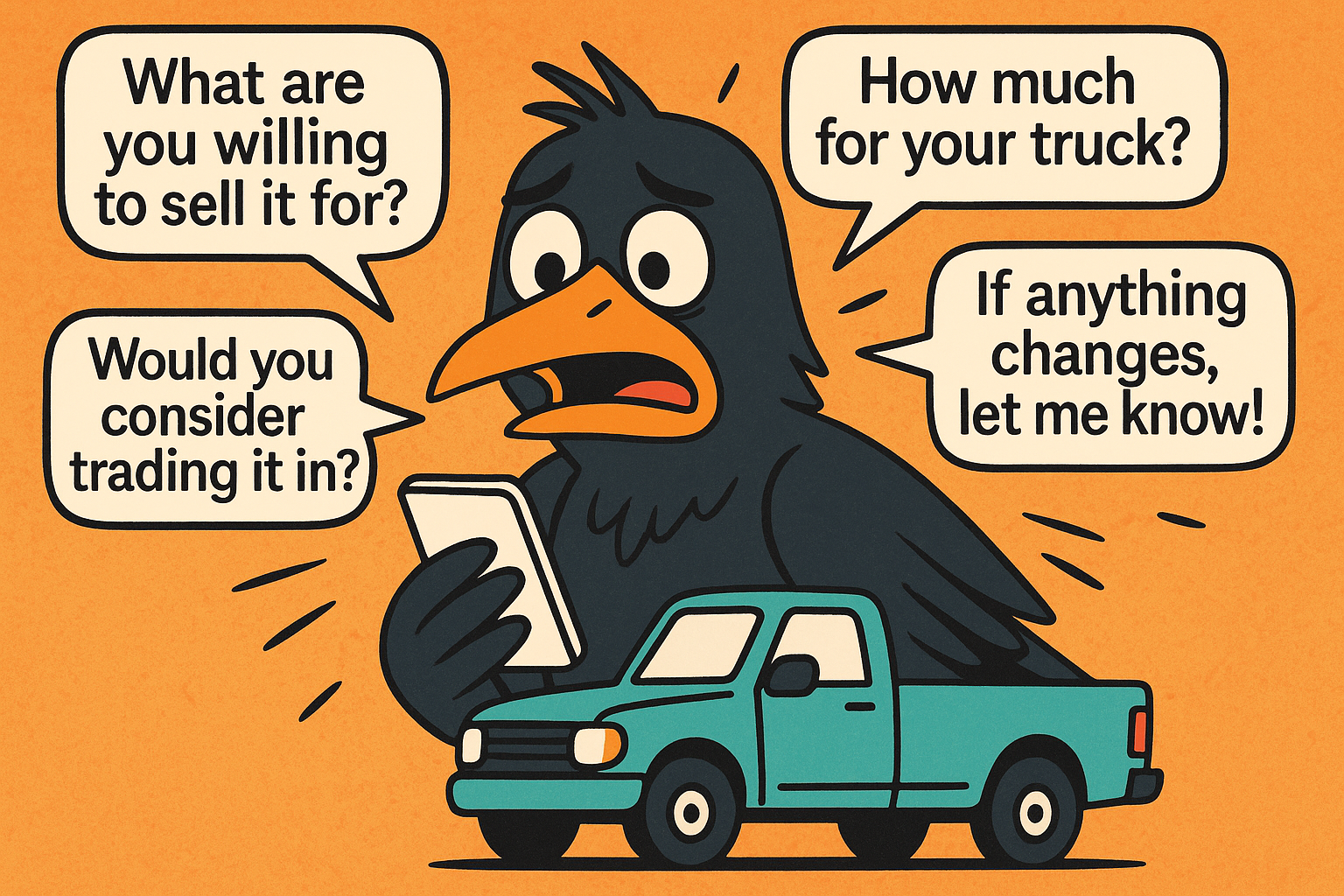 They want to buy my truck (at the cost of my sanity)