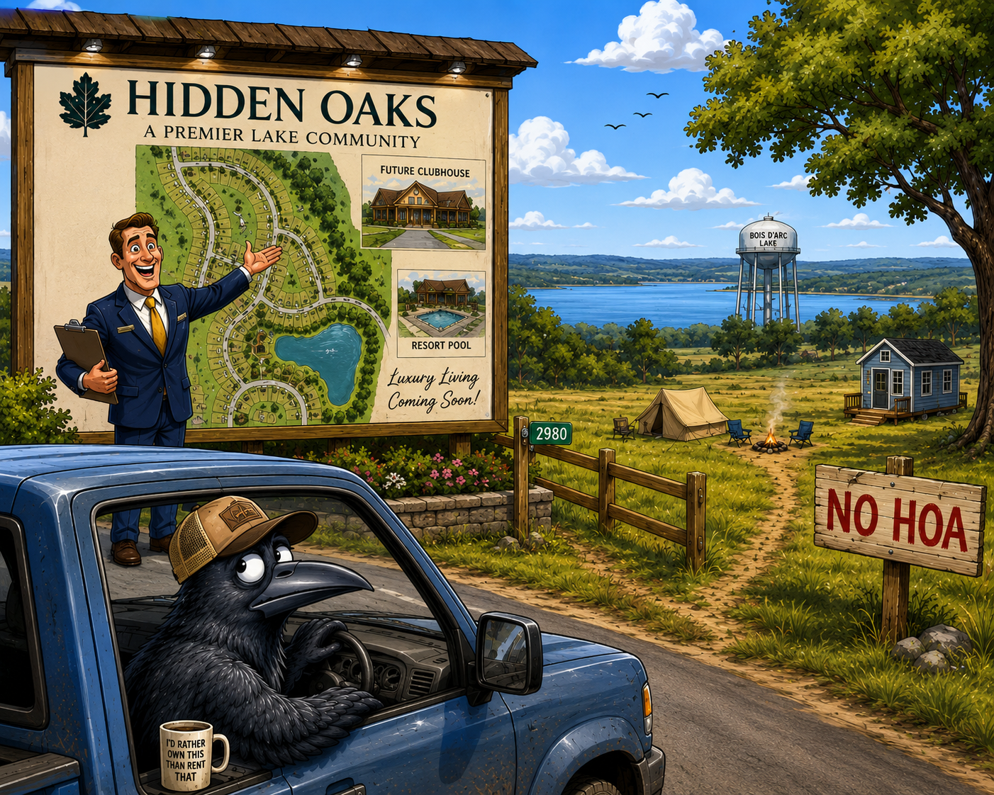 On the Way to Your Appointment at Hidden Oaks…